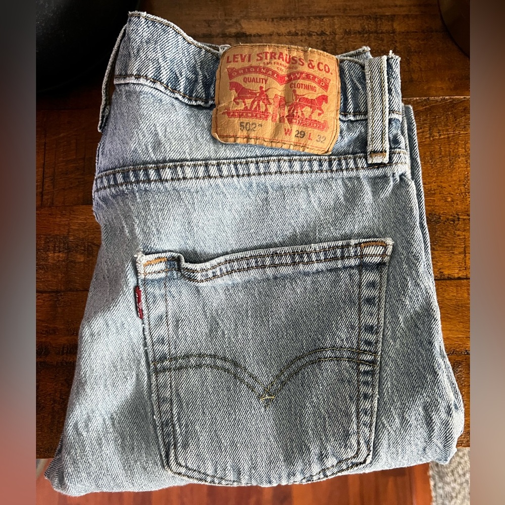 Levi's Men's Straight Jeans - Light Blue Denim